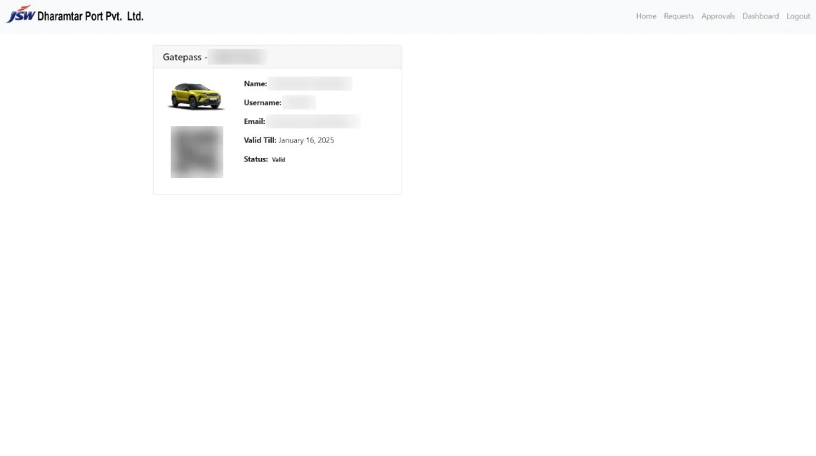 Vehicle Gatepass System